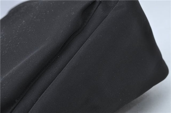 Authentic GUCCI Bamboo Shoulder Hand Bag Nylon Leather 0000509 Black Junk 3782D