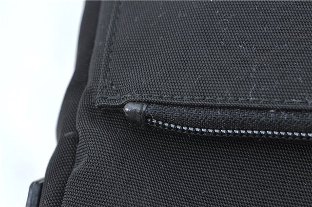 Authentic GUCCI Bamboo Shoulder Hand Bag Nylon Leather 0000509 Black Junk 3782D