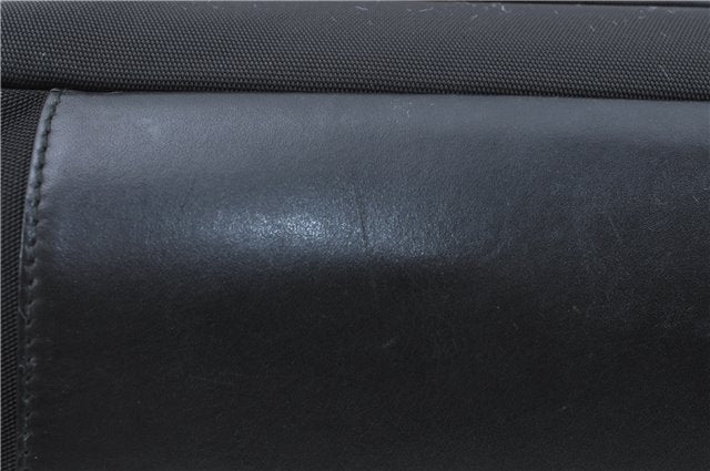 Authentic GUCCI Bamboo Shoulder Hand Bag Nylon Leather 0000509 Black Junk 3782D