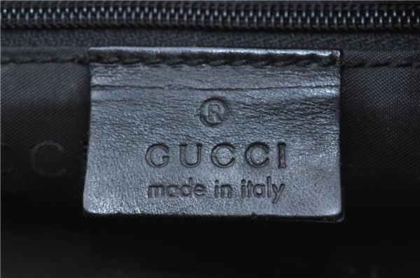 Authentic GUCCI Bamboo Shoulder Hand Bag Nylon Leather 0000509 Black Junk 3782D