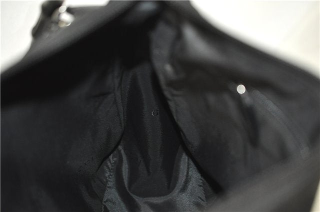 Authentic GUCCI Bamboo Shoulder Hand Bag Nylon Leather 0000509 Black Junk 3782D