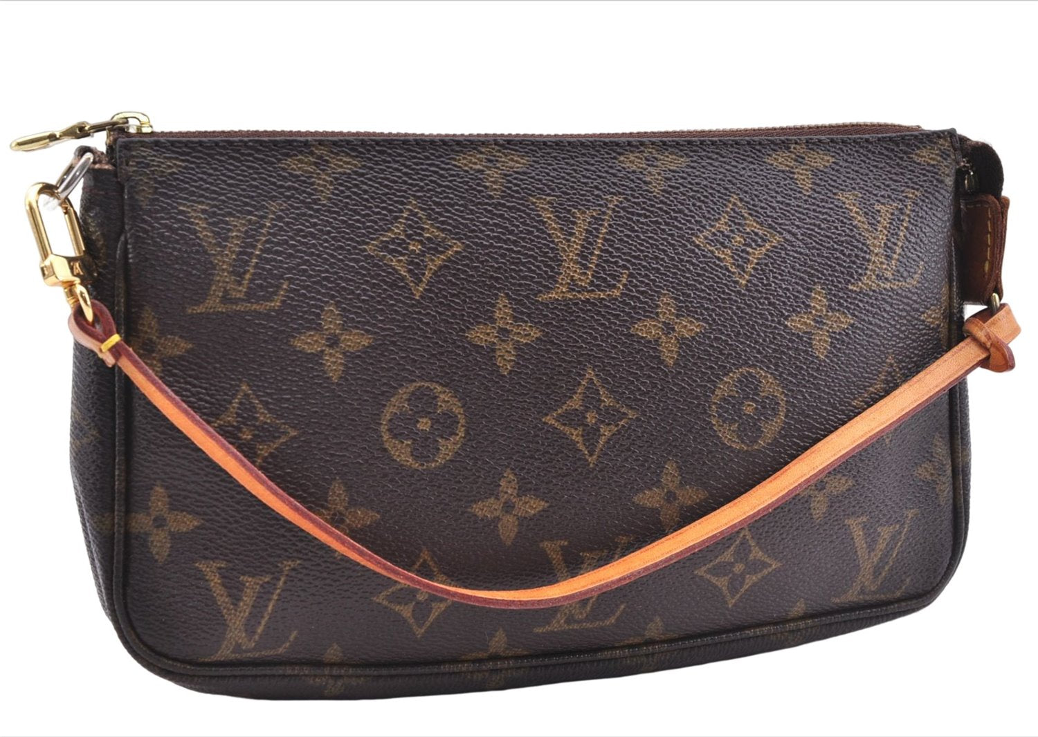 Authentic Louis Vuitton Monogram Pochette Accessoires Pouch M51980 LV 3785E