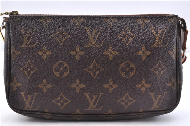 Authentic Louis Vuitton Monogram Pochette Accessoires Pouch M51980 LV 3785E
