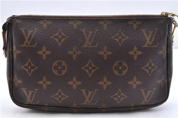 Authentic Louis Vuitton Monogram Pochette Accessoires Pouch M51980 LV 3785E