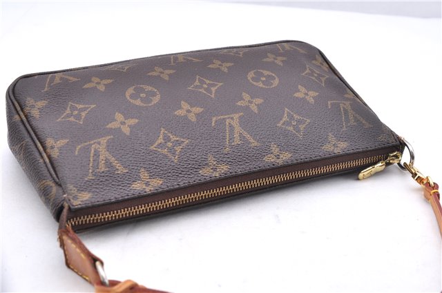 Authentic Louis Vuitton Monogram Pochette Accessoires Pouch M51980 LV 3785E