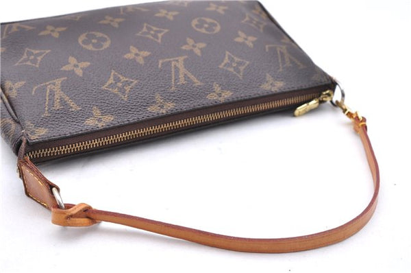Authentic Louis Vuitton Monogram Pochette Accessoires Pouch M51980 LV 3785E