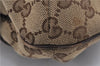 Authentic GUCCI Shoulder Tote Bag GG Canvas Leather 181502 Brown 3791D