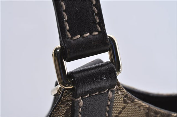 Authentic GUCCI Shoulder Tote Bag GG Canvas Leather 181502 Brown 3791D