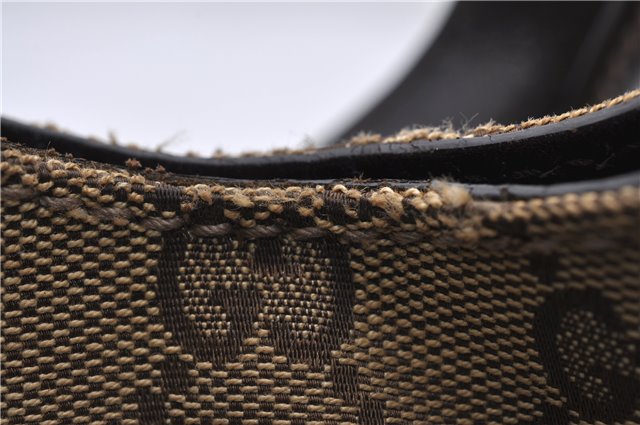 Authentic GUCCI Shoulder Tote Bag GG Canvas Leather 181502 Brown 3791D