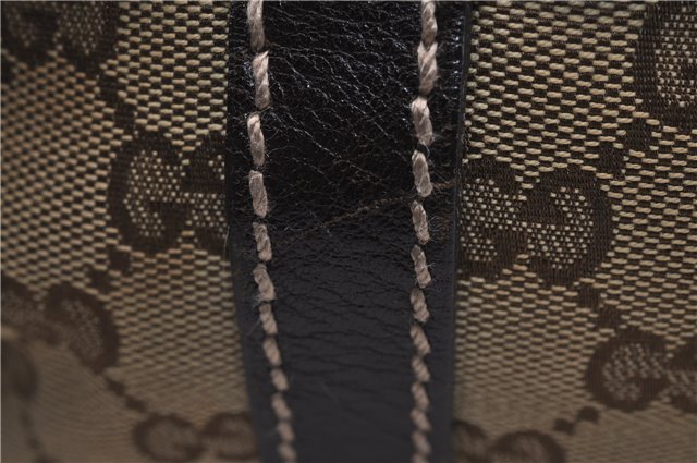 Authentic GUCCI Shoulder Tote Bag GG Canvas Leather 181502 Brown 3791D