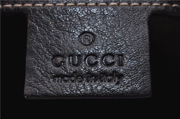 Authentic GUCCI Shoulder Tote Bag GG Canvas Leather 181502 Brown 3791D