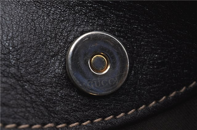 Authentic GUCCI Shoulder Tote Bag GG Canvas Leather 181502 Brown 3791D