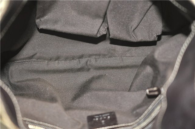 Authentic GUCCI Shoulder Tote Bag GG Canvas Leather 181502 Brown 3791D