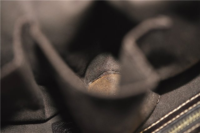 Authentic GUCCI Shoulder Tote Bag GG Canvas Leather 181502 Brown 3791D