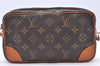 Authentic Louis Vuitton Monogram Marly Dragonne PM M51827 Clutch Hand Bag 3792F