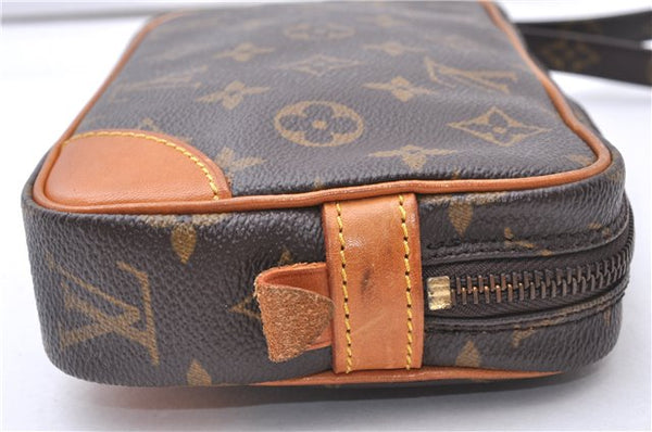 Authentic Louis Vuitton Monogram Marly Dragonne PM M51827 Clutch Hand Bag 3792F