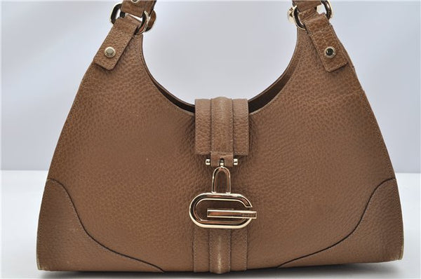 Authentic GUCCI Vintage Shoulder Hand Bag Purse Leather 130995 Brown 3793F