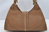 Authentic GUCCI Vintage Shoulder Hand Bag Purse Leather 130995 Brown 3793F