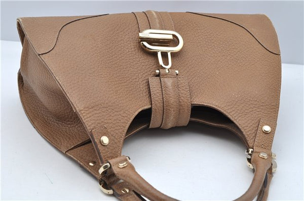 Authentic GUCCI Vintage Shoulder Hand Bag Purse Leather 130995 Brown 3793F