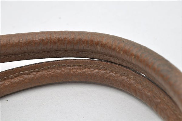 Authentic GUCCI Vintage Shoulder Hand Bag Purse Leather 130995 Brown 3793F