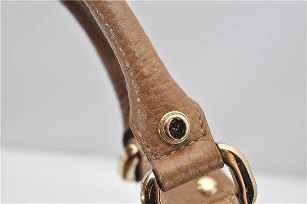 Authentic GUCCI Vintage Shoulder Hand Bag Purse Leather 130995 Brown 3793F