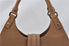 Authentic GUCCI Vintage Shoulder Hand Bag Purse Leather 130995 Brown 3793F