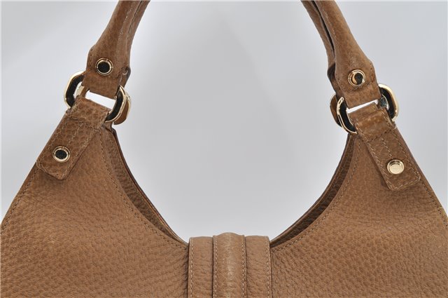 Authentic GUCCI Vintage Shoulder Hand Bag Purse Leather 130995 Brown 3793F