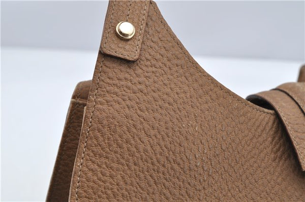 Authentic GUCCI Vintage Shoulder Hand Bag Purse Leather 130995 Brown 3793F