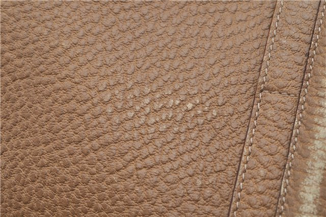 Authentic GUCCI Vintage Shoulder Hand Bag Purse Leather 130995 Brown 3793F