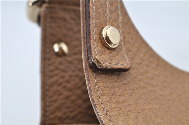 Authentic GUCCI Vintage Shoulder Hand Bag Purse Leather 130995 Brown 3793F