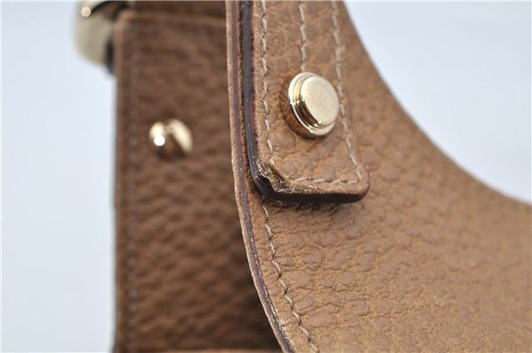 Authentic GUCCI Vintage Shoulder Hand Bag Purse Leather 130995 Brown 3793F