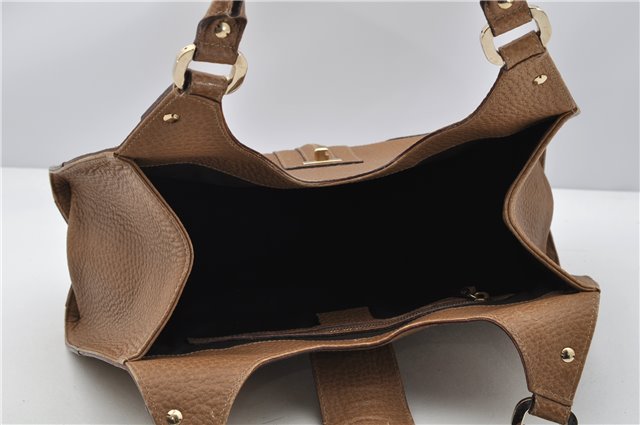 Authentic GUCCI Vintage Shoulder Hand Bag Purse Leather 130995 Brown 3793F