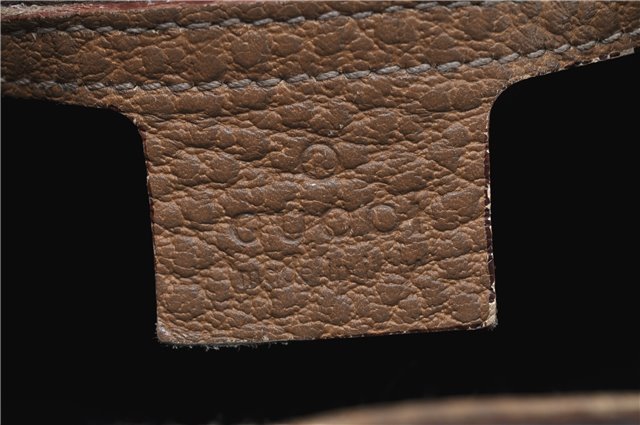 Authentic GUCCI Vintage Shoulder Hand Bag Purse Leather 130995 Brown 3793F