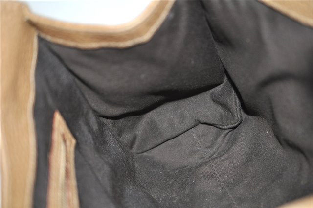 Authentic GUCCI Vintage Shoulder Hand Bag Purse Leather 130995 Brown 3793F