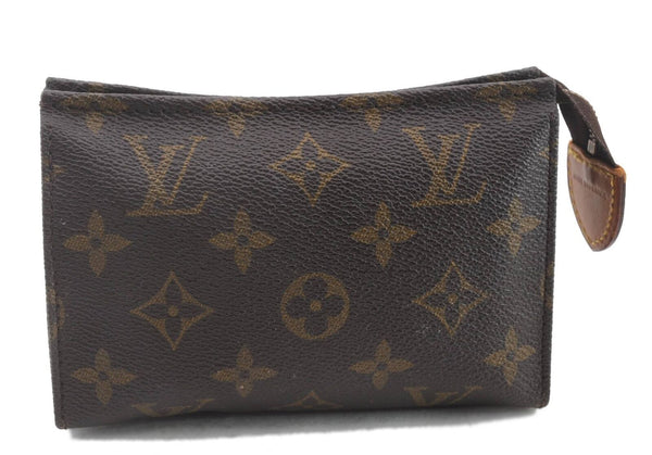 Auth Louis Vuitton Monogram Poche Toilette 15 Cosmetics Pouch M47546 LV 3795C