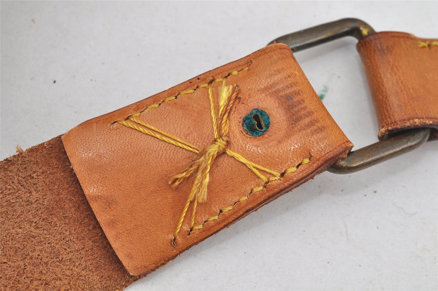 Authentic Louis Vuitton Epi Cartouchiere MM Shoulder Bag Beige M52246 Junk 3796I