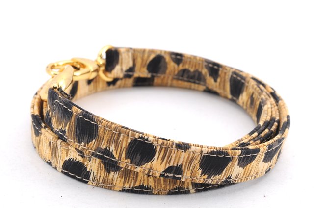 Authentic Christian Dior Leopard Pattern Shoulder Strap Nylon 41.7