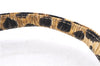 Authentic Christian Dior Leopard Pattern Shoulder Strap Nylon 41.7" Yellow 3799E