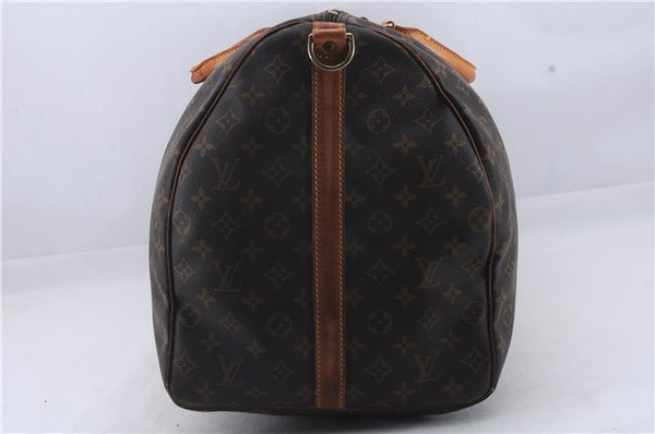 Auth Louis Vuitton Monogram Keepall Bandouliere 60 Boston Bag M41412 LV 3803D