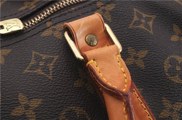 Auth Louis Vuitton Monogram Keepall Bandouliere 60 Boston Bag M41412 LV 3803D
