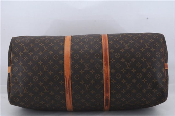 Auth Louis Vuitton Monogram Keepall Bandouliere 60 Boston Bag M41412 LV 3803D