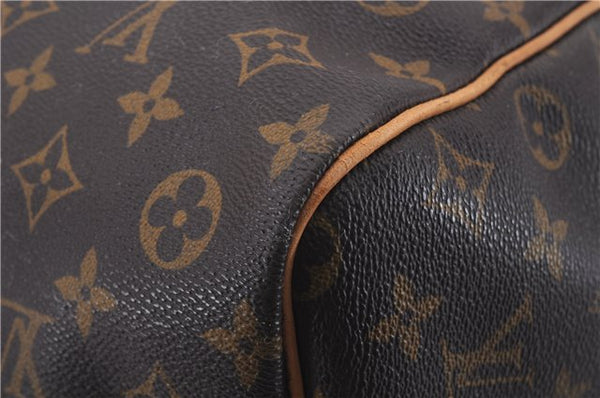 Auth Louis Vuitton Monogram Keepall Bandouliere 60 Boston Bag M41412 LV 3803D