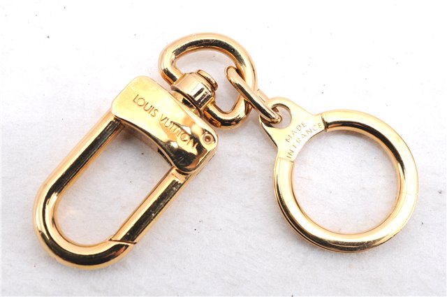 Authentic Louis Vuitton Charm Key Chain Anokre Gold M62694 LV 3804E