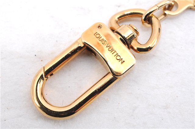 Authentic Louis Vuitton Charm Key Chain Anokre Gold M62694 LV 3804E