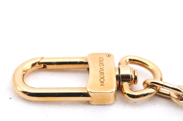 Authentic Louis Vuitton Charm Key Chain Anokre Gold M62694 LV 3804E