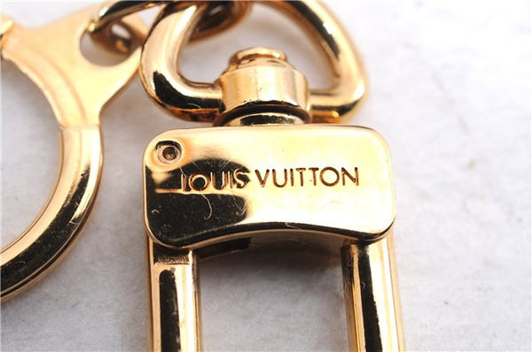 Authentic Louis Vuitton Charm Key Chain Anokre Gold M62694 LV 3804E