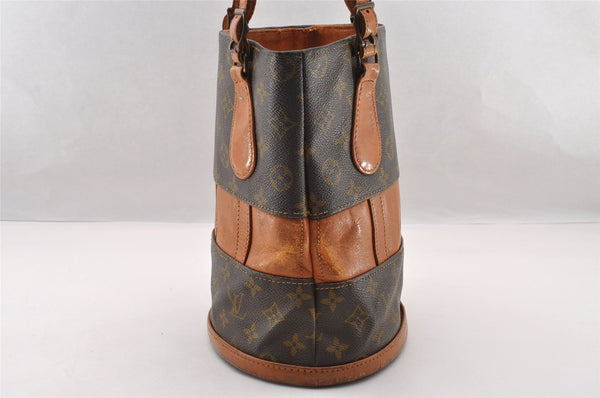 Authentic Louis Vuitton Monogram Bucket PM Shoulder Tote Bag USA Model LV 3804I