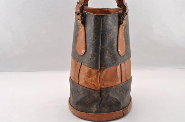 Authentic Louis Vuitton Monogram Bucket PM Shoulder Tote Bag USA Model LV 3804I