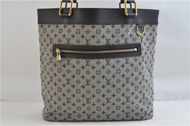 Authentic Louis Vuitton Monogram Mini Lucille GM Hand Bag Blue M92675 LV 3808D