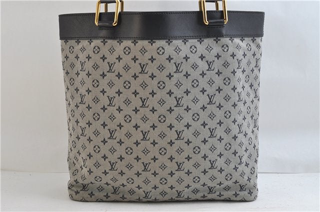 Authentic Louis Vuitton Monogram Mini Lucille GM Hand Bag Blue M92675 LV 3808D